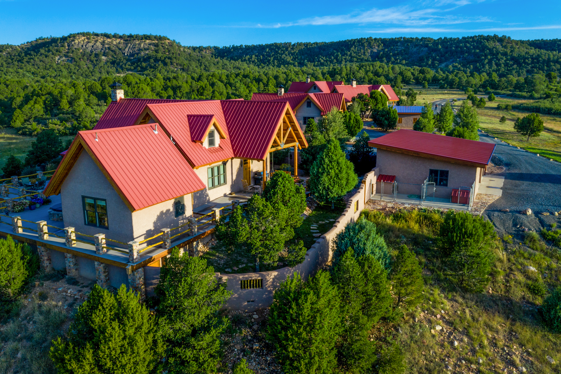 Houses on a Ranch in New Mexico