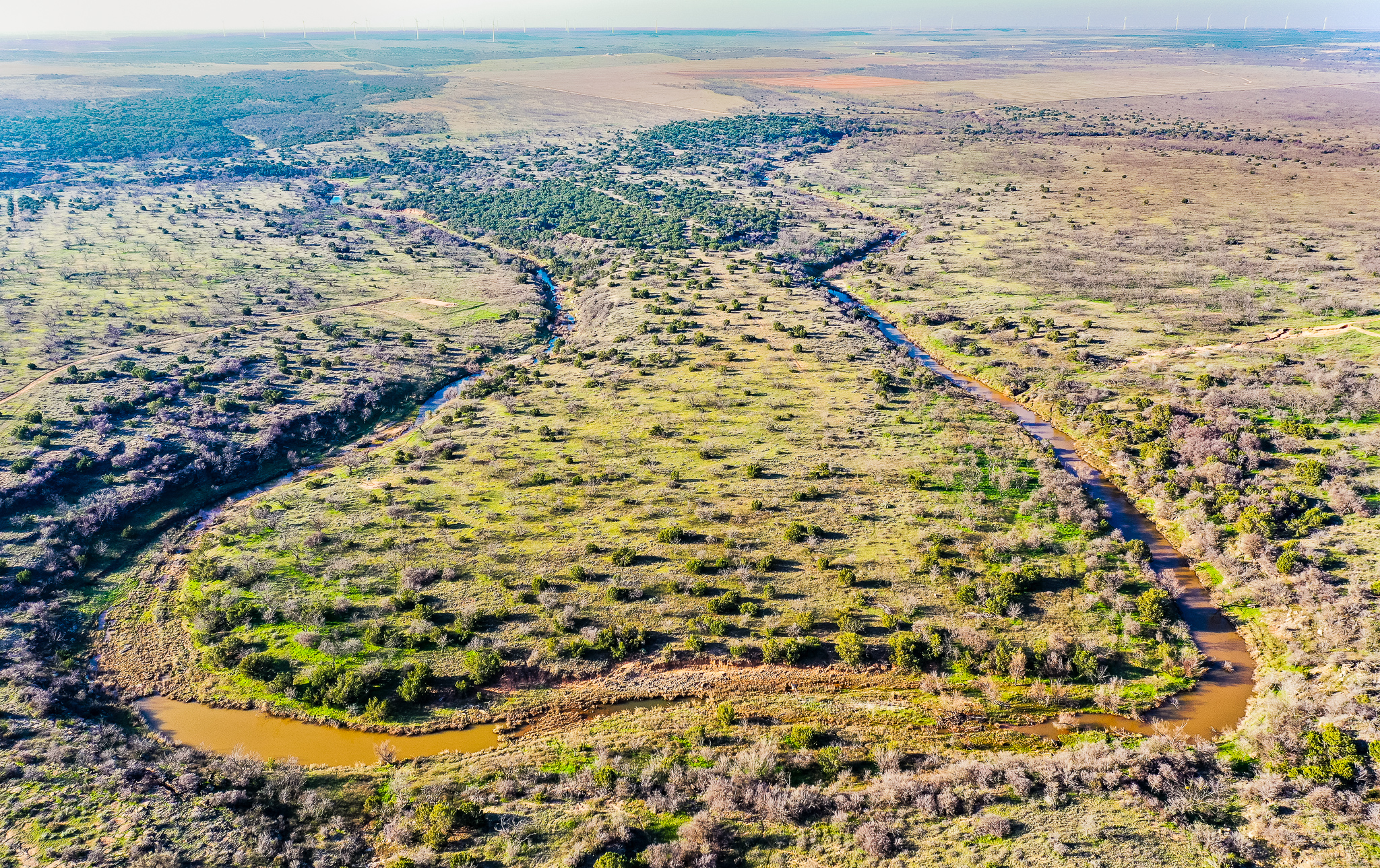 aerial of Three Rivers Ranch