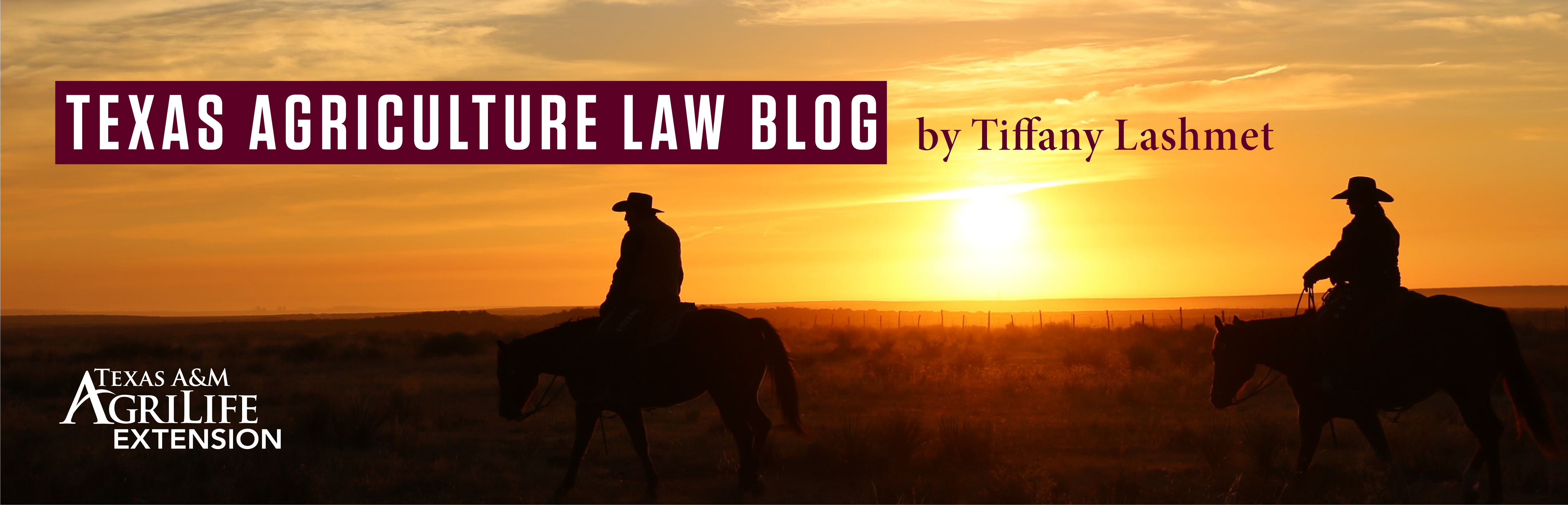 Texas Agriculure Law Blog Banner