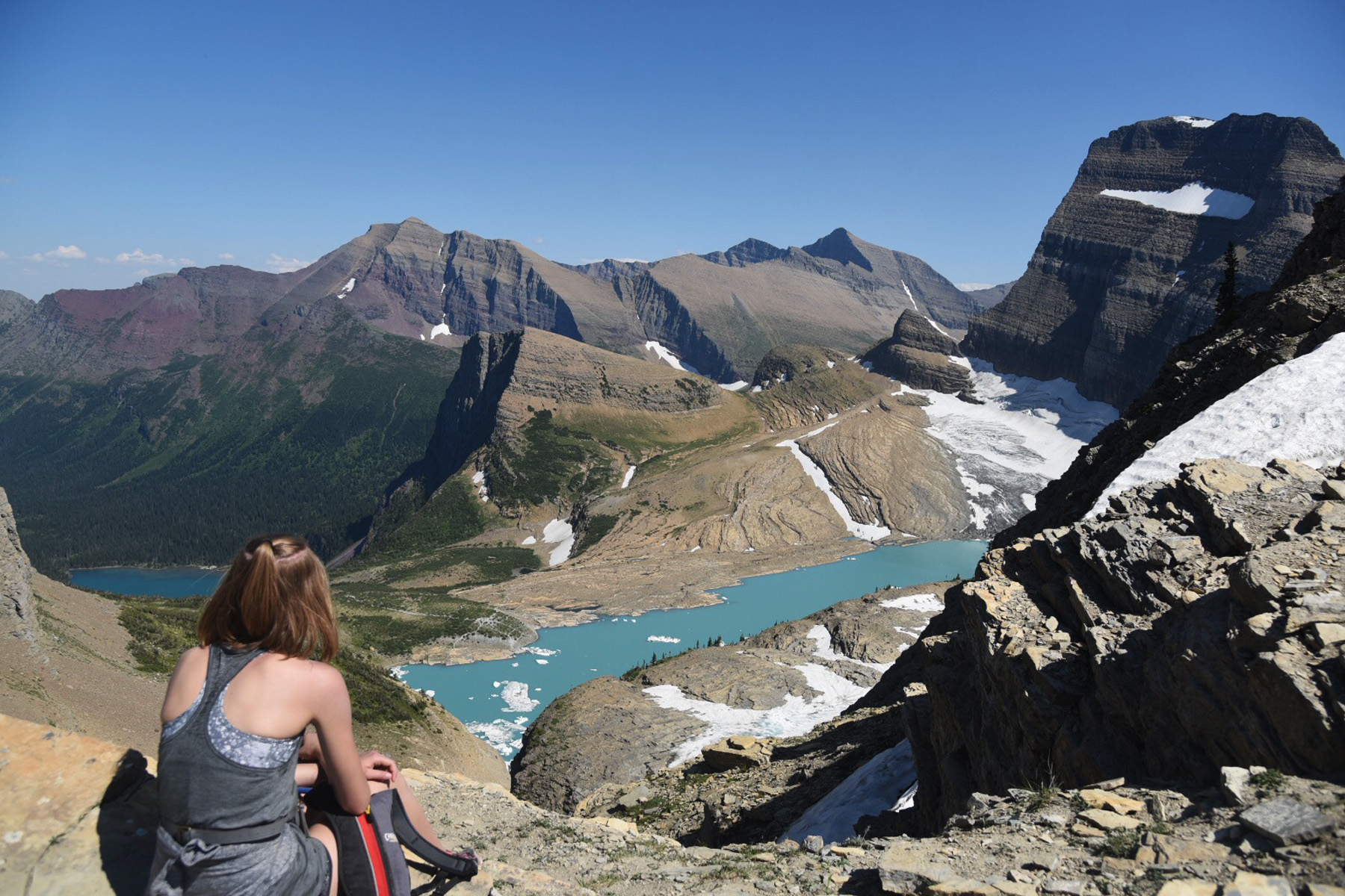 View from high point in Glacier Nat. Park