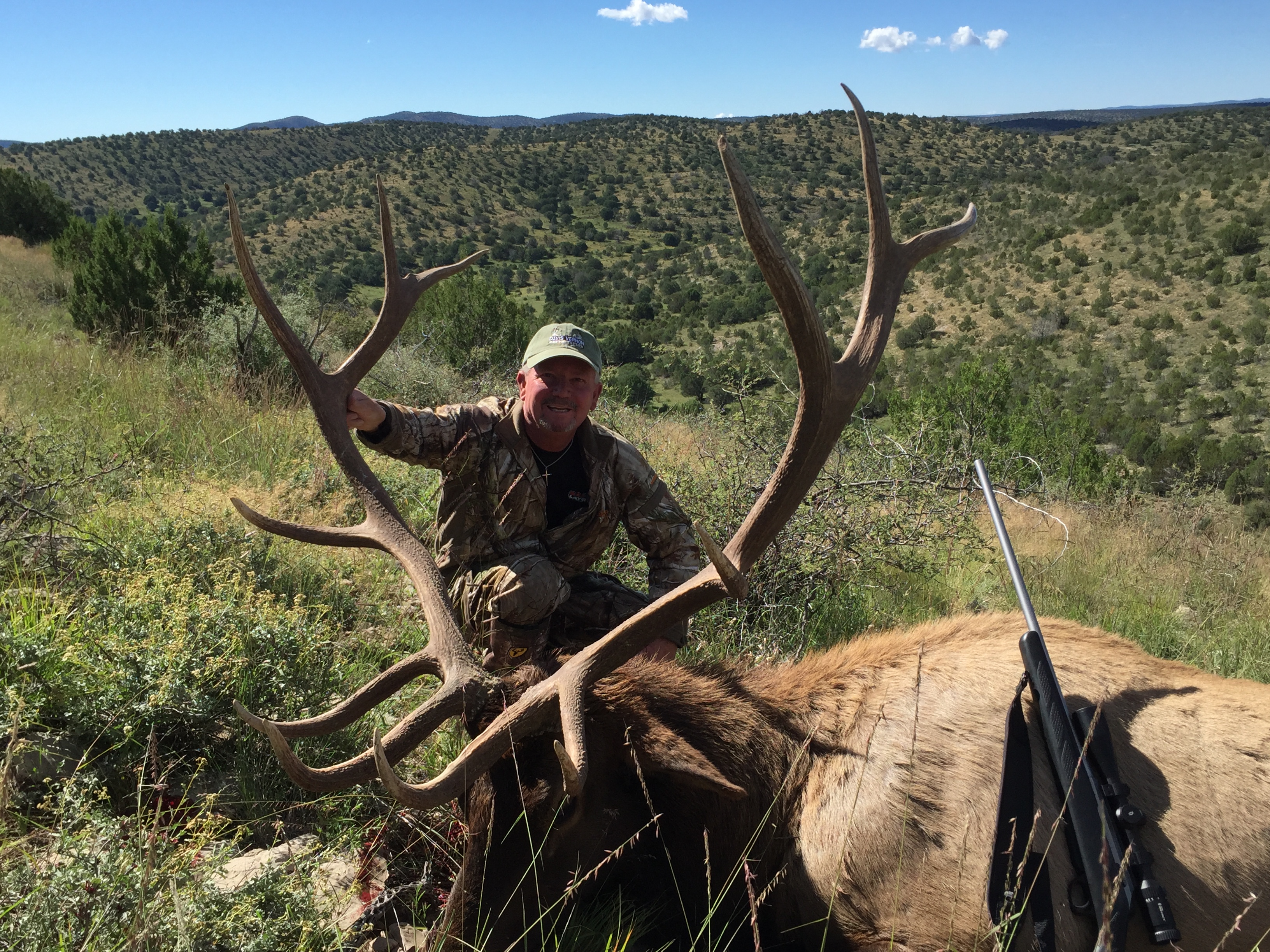 man hunting elk