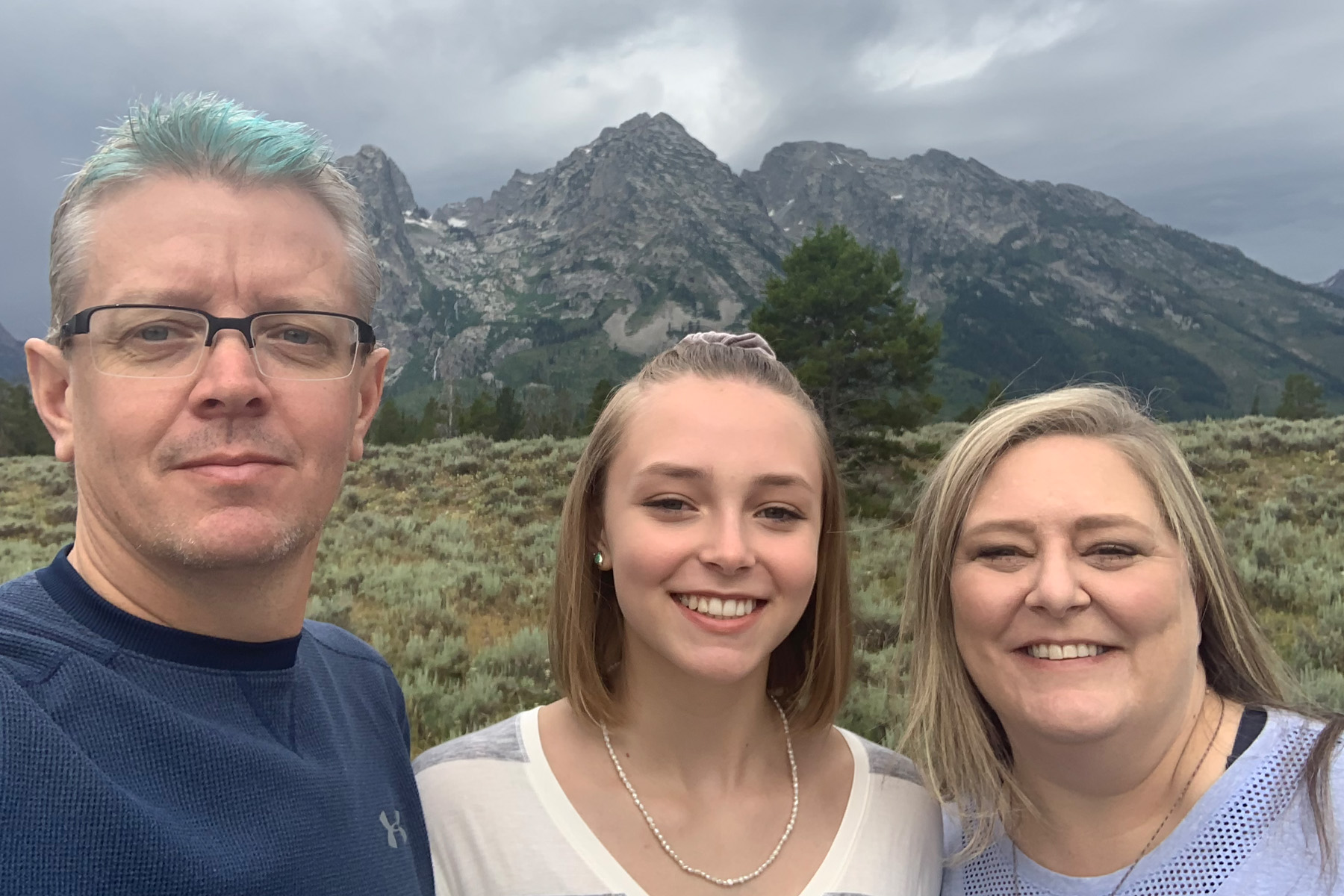 Wiseman Family in Grand Tetons Nat. Park