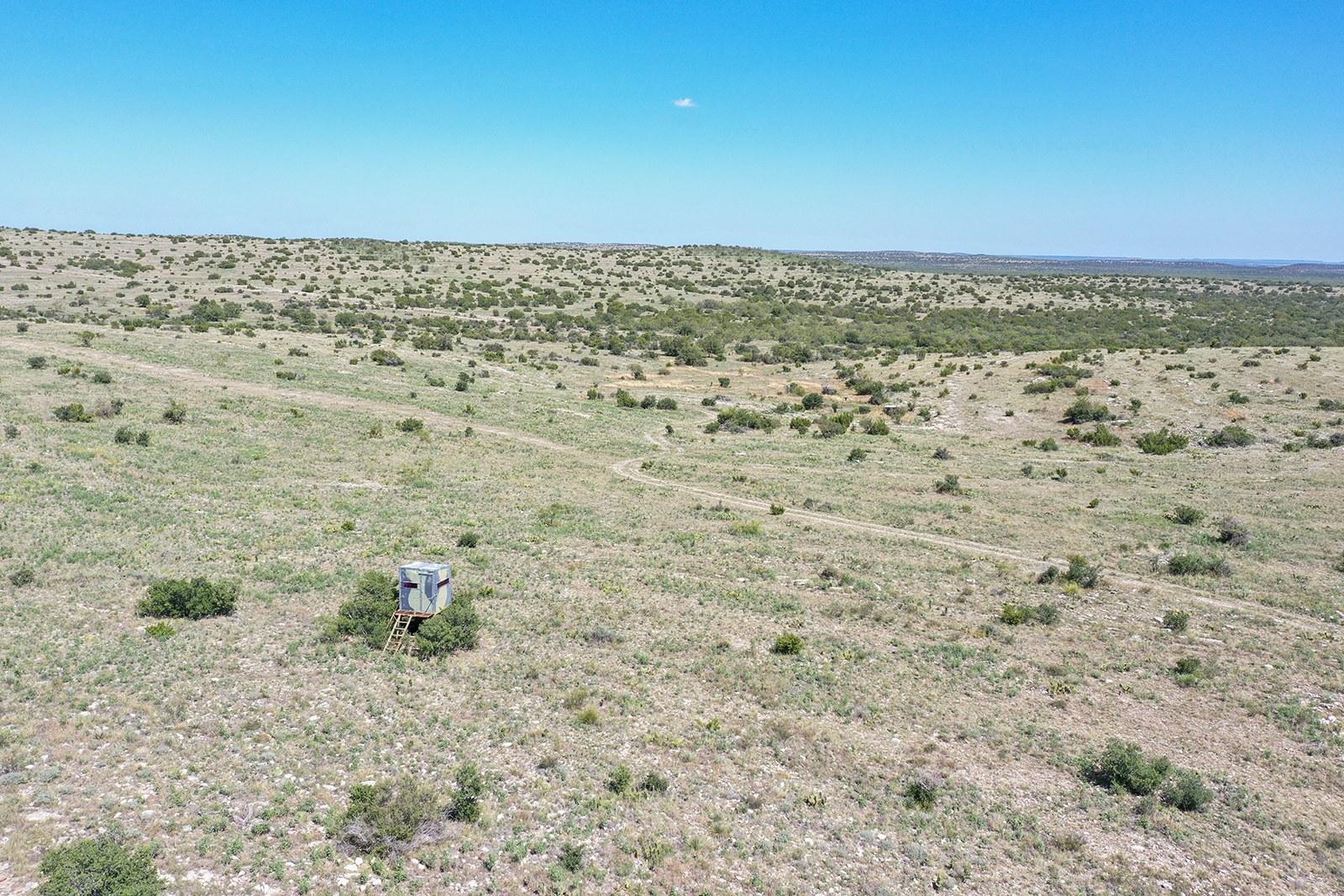 Open pasture and rolling terrain at Schlinke Dry Creek Ranch in Irion County, Texas